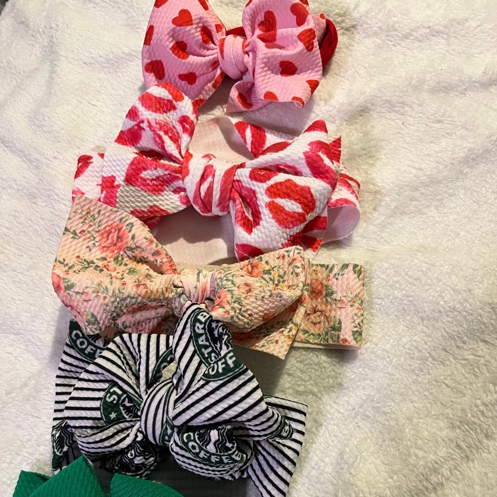5 headband bows